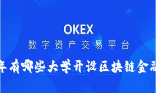 2023年有哪些大学开设区块链金融专业？